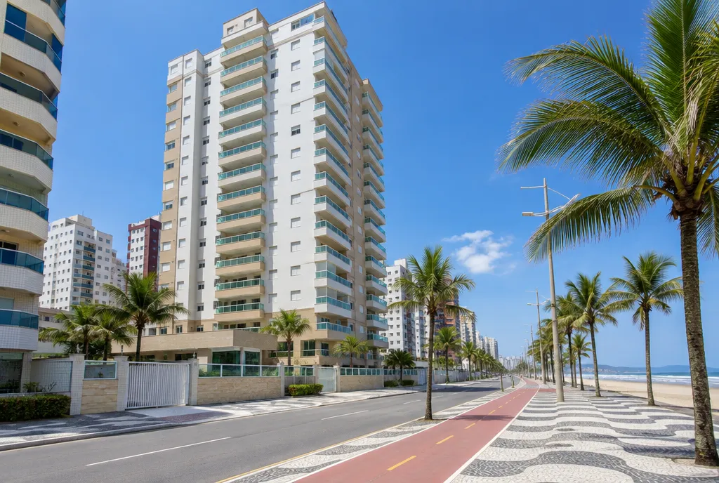 Apartamento 2 quartos a 100 m da praia no Boqueirão
