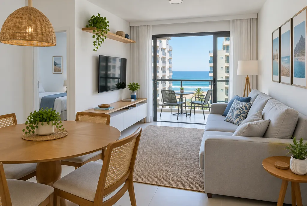 Apartamento 2 quartos a 100 m da praia no Boqueirão, foto 2