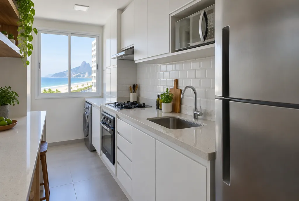 Apartamento 2 quartos a 100 m da praia no Boqueirão, foto 3